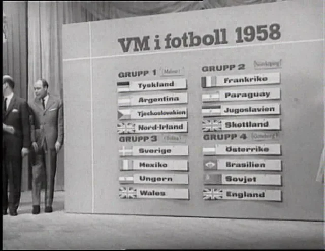 1958 World Cup draw in Sweden